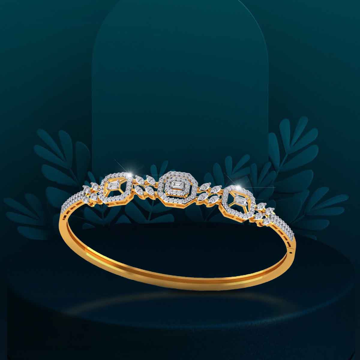 Regal Square Diamond Bracelet