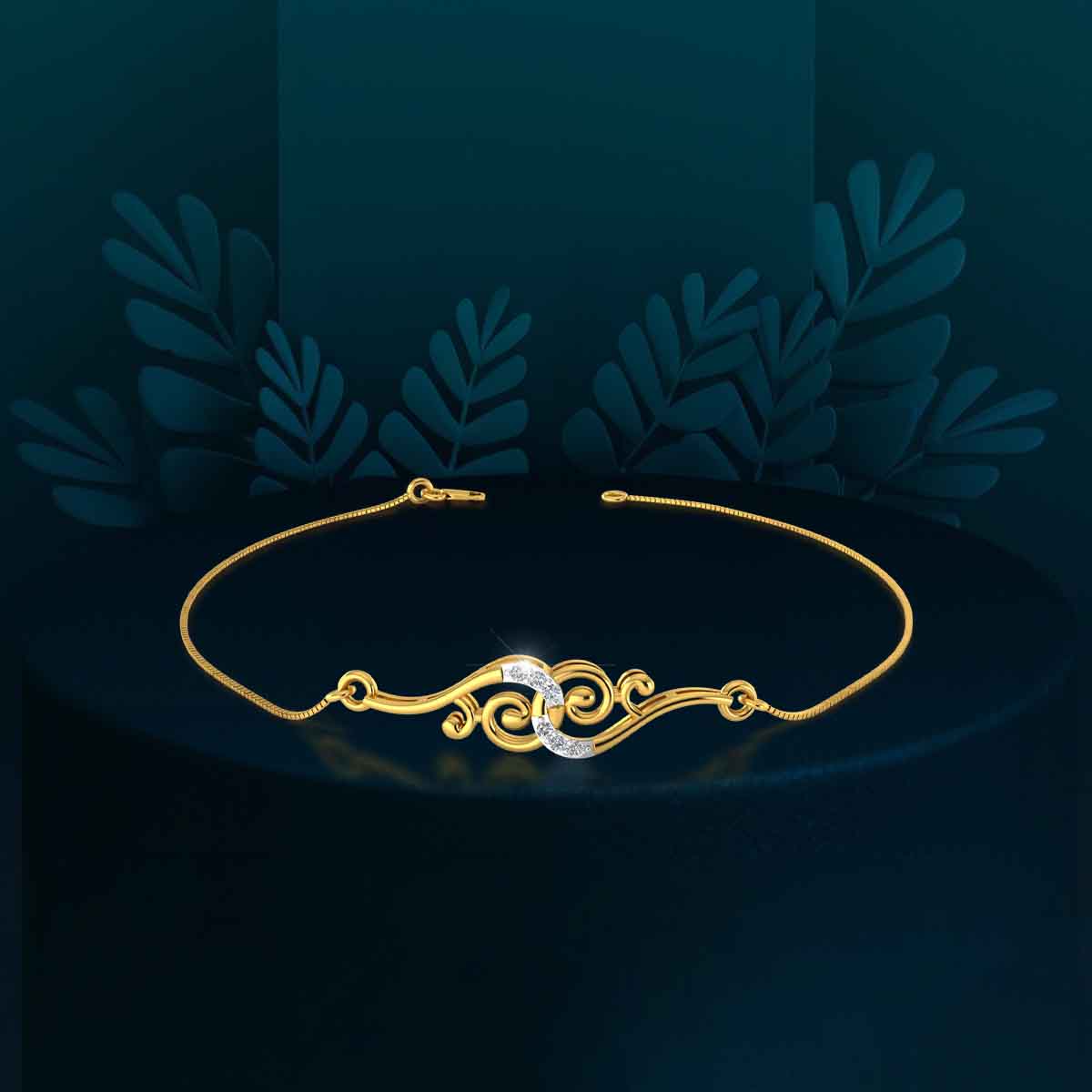 Celestial Swirl Diamond Bracelet