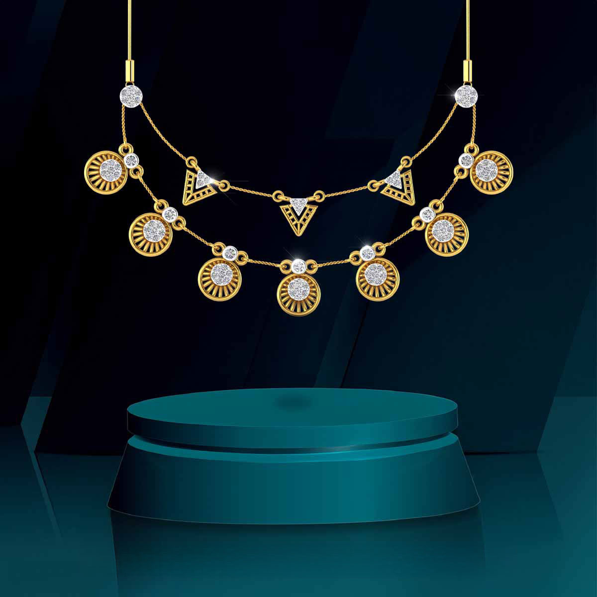 Celestial Radiance Diamond Necklace
