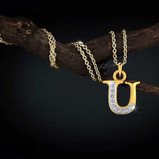 Monogram "U" Pendant