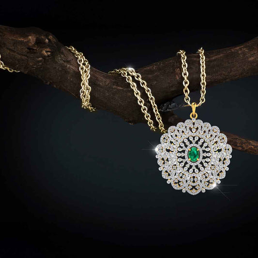 Vintage Floral Pendant