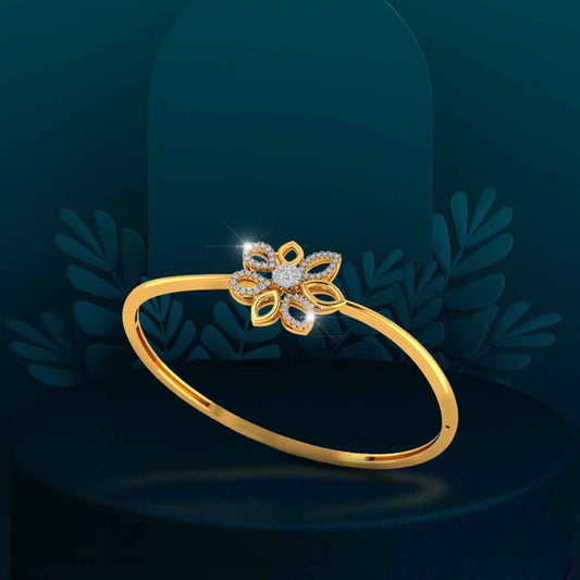 Floral Harmony Diamond Bracelet