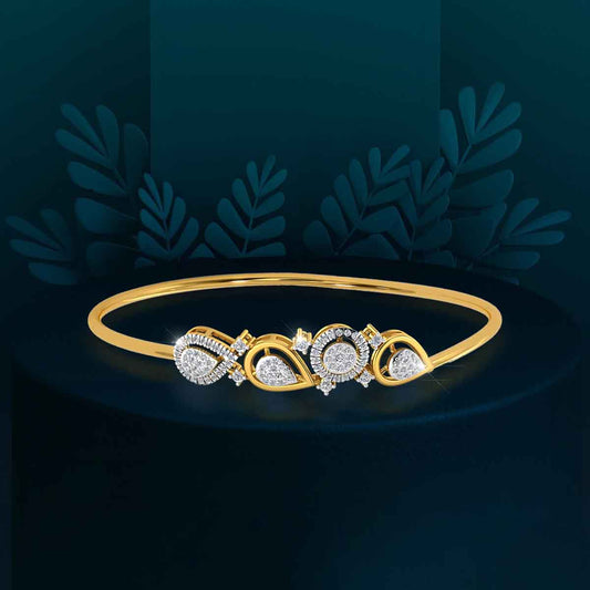Golden Harmony Diamond Bracelet
