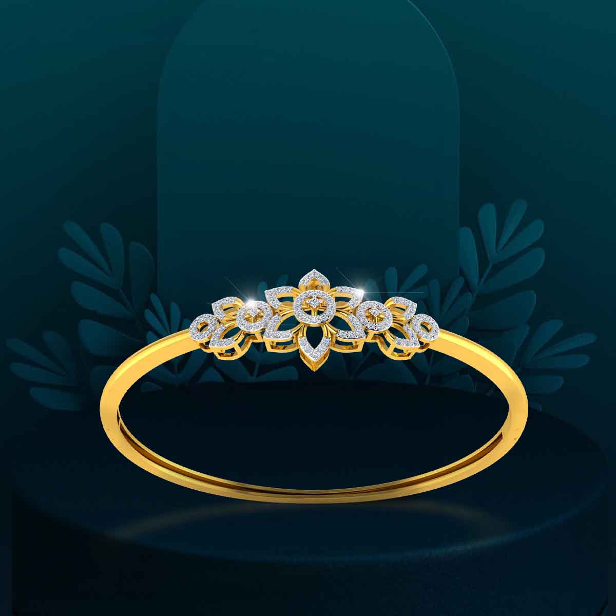 Lotus Majesty Diamond Bracelet