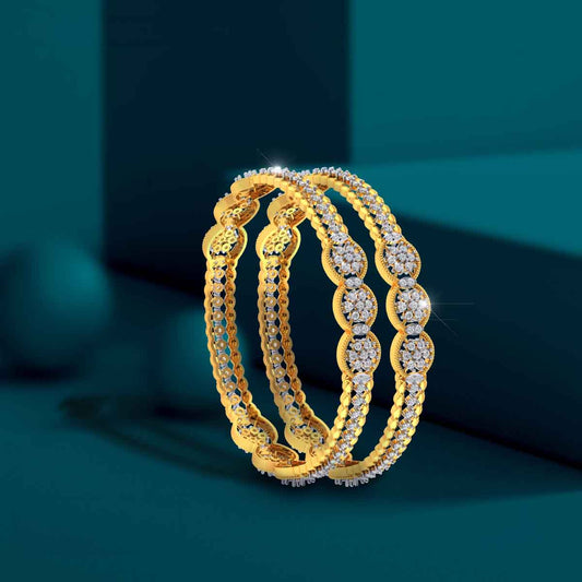 SparkleBlue Regal Studded Bangle