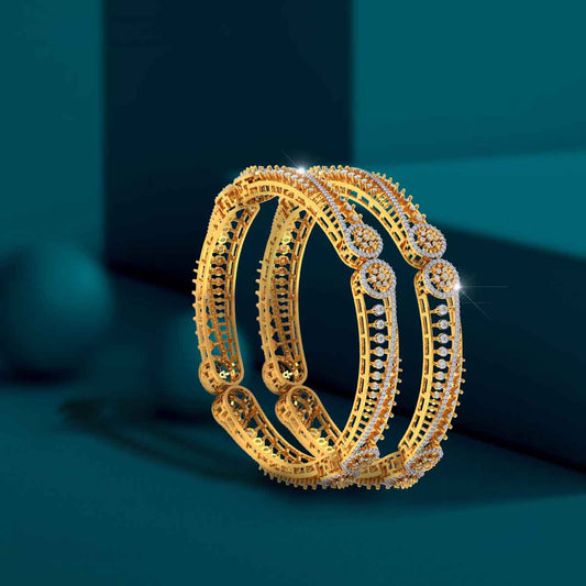 SparkleBlue Royal Mughal Bangle