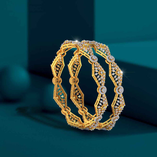 Ethereal Hexa Diamond Bangle