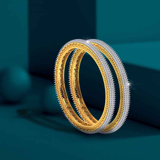 Regal Diamond Lattice Bangle