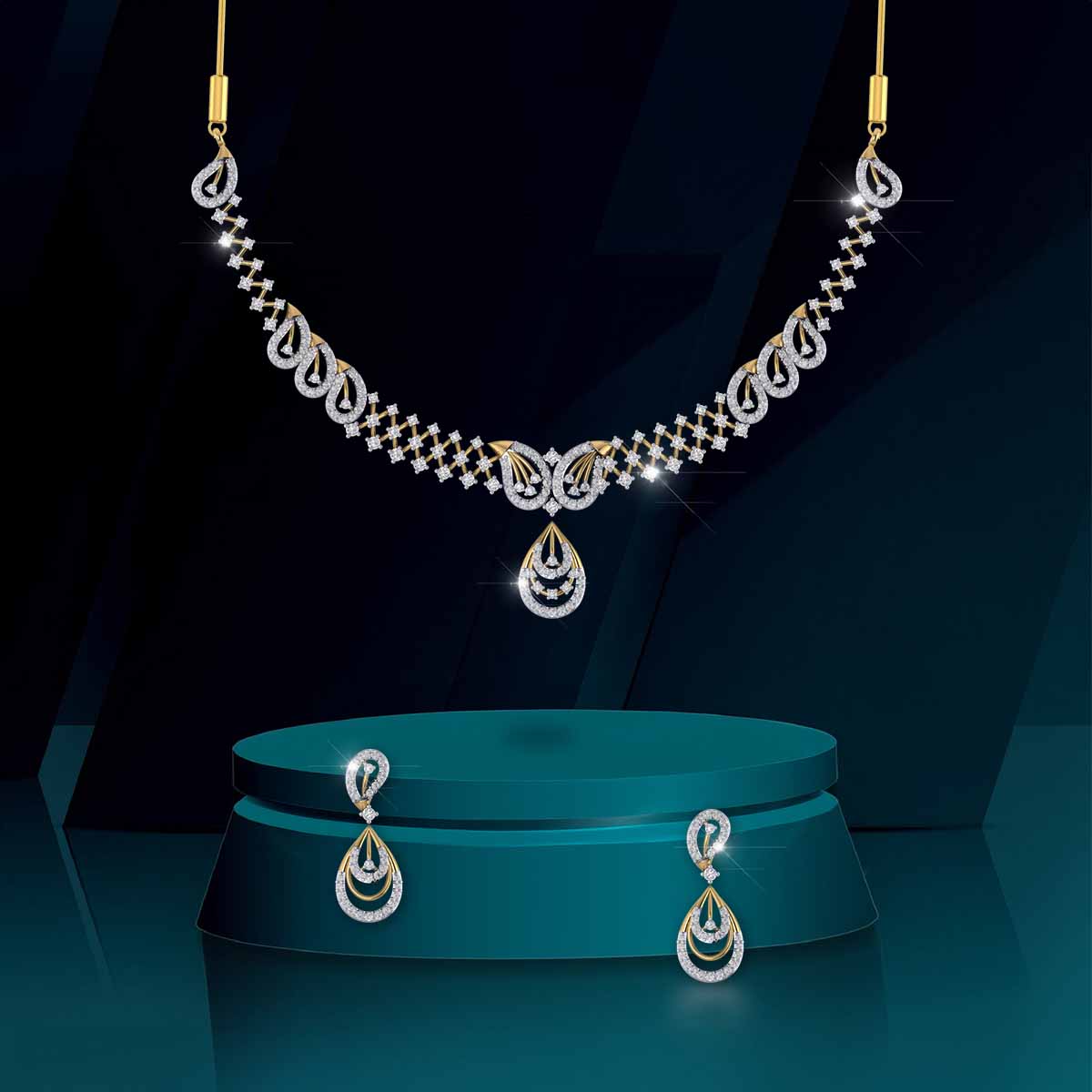 Timeless Grace Diamond Necklace Set