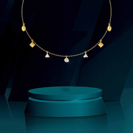 Geometric Charm Necklace