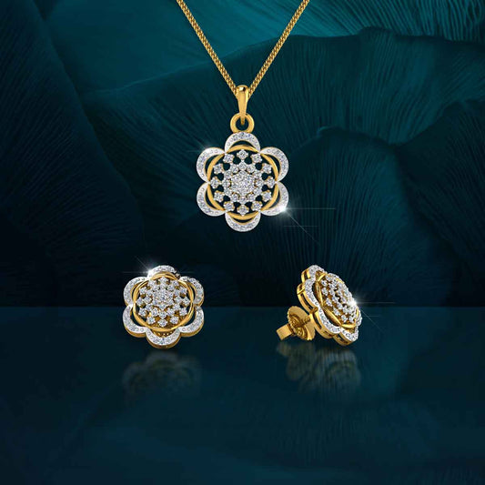 Regal Bloom Pendant Set