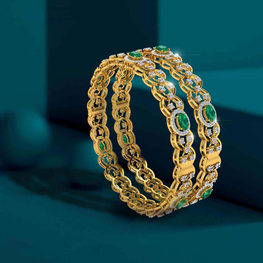 Royal Emerald Bangle