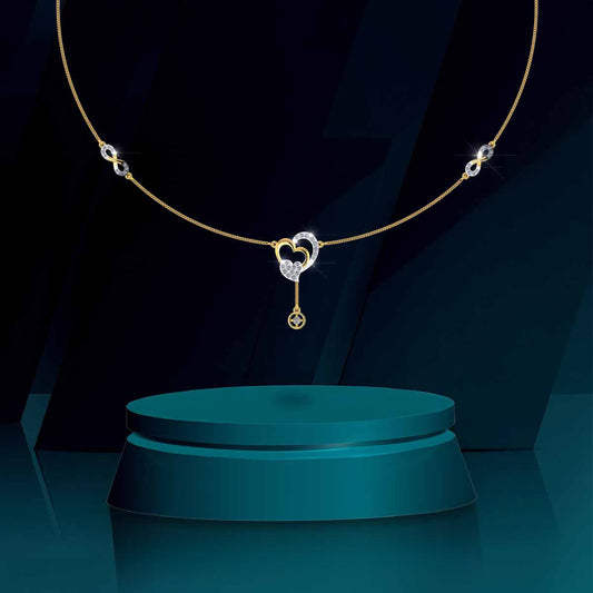 Infinity Heart Key Necklace