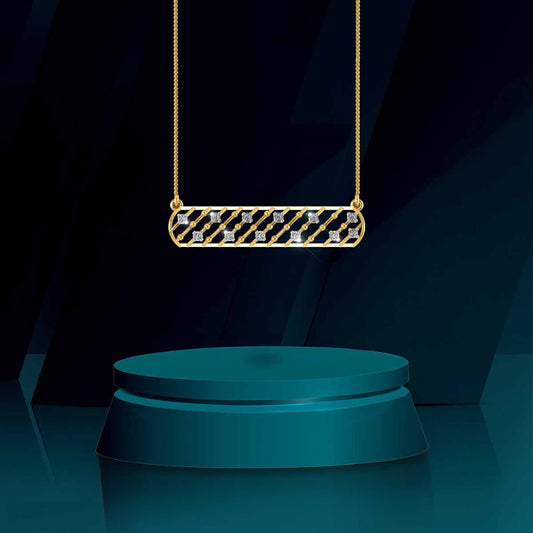 Golden Grid Necklace